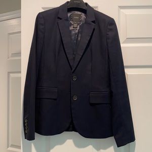J Crew Navy fitted blazer size 0
